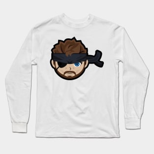 Metal Gear Solid 3 - Big Boss Sticker Long Sleeve T-Shirt